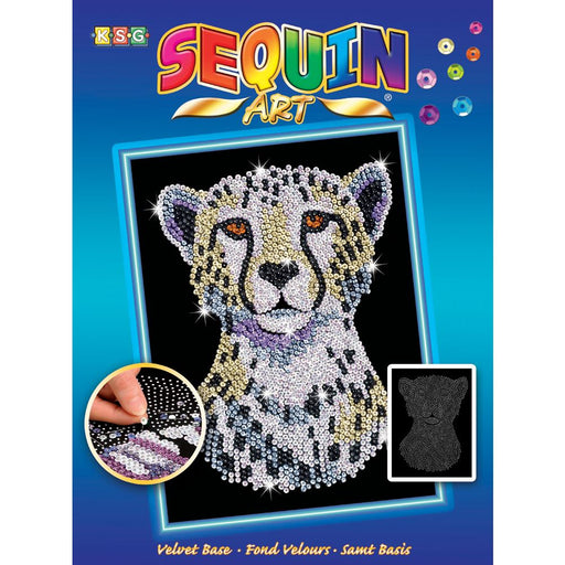 Sequin Art - Snow Cheetah