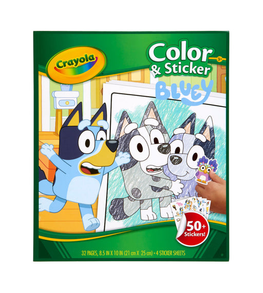 Crayola - Colour & Sticker Book - Bluey