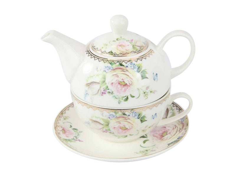 Tea for One - Rolling Hills New Bone China with Real Gold