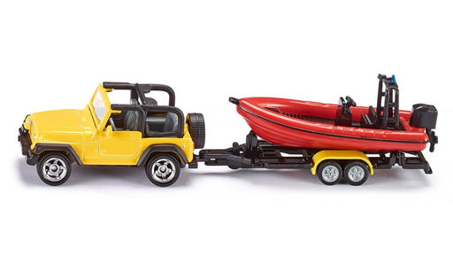 Siku 1658 Super - Jeep Wrangler with Trailer & Boat