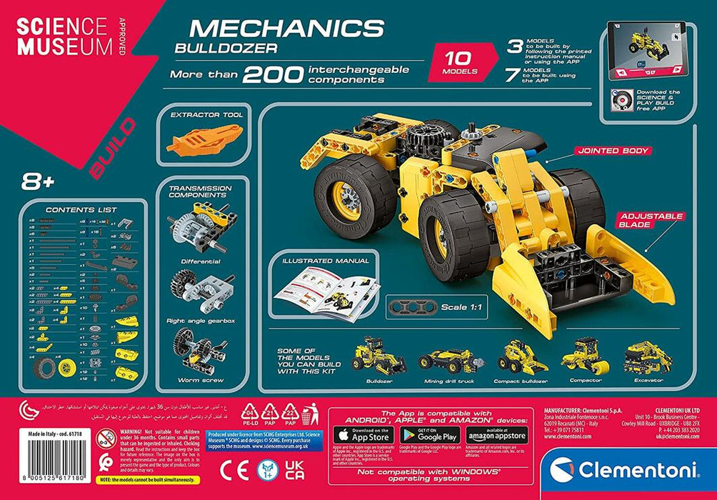 Clementoni Science & Play - BUILD Mechanics Bulldozer