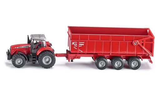 Siku 1844 Farmer - 1:87 Massey Ferguson 8480 with Tipping Trailer