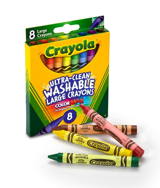 Crayola - Ultra Clean Washable Large Crayons 8pk