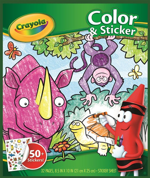 Crayola - Colour & Sticker Book - Animals