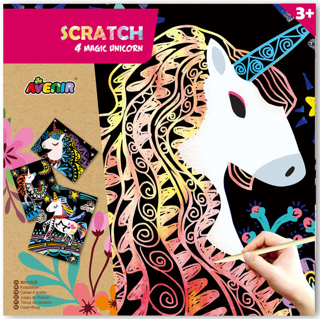 Avenir: Scratch Kit - 4 Magic Unicorn