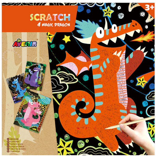 Avenir: Scratch Kit - 4 Magic Dragons