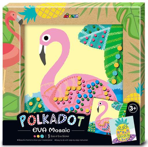 Avenir: Photo Frame Kit - Polkadot EVA Mosaic Flamingo