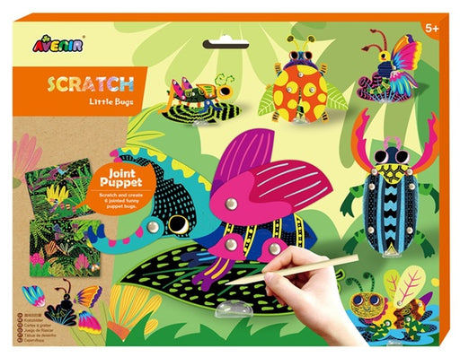 Avenir: Scratch Jointed Puppets Kit - Little Bugs
