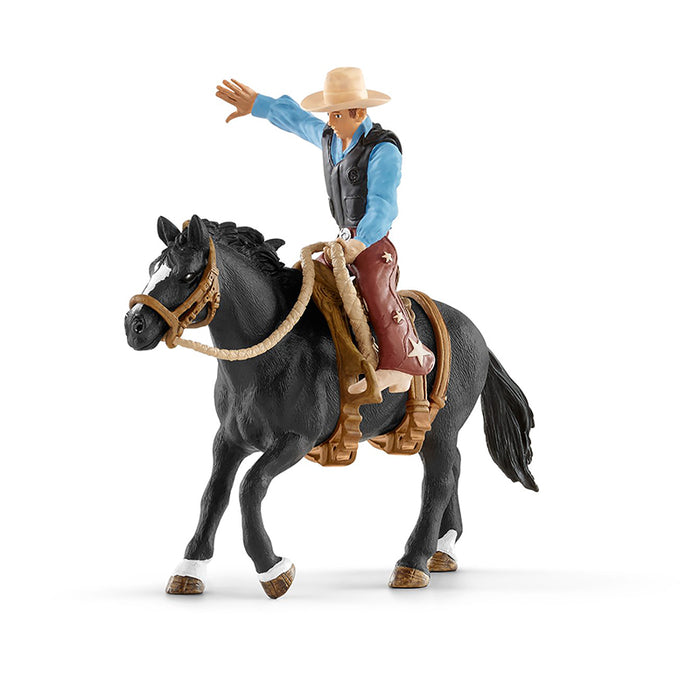 Schleich - Saddle Bronc Riding with Cowboy