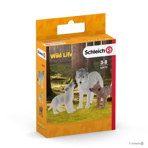 Schleich - Mother Wolf with Pups