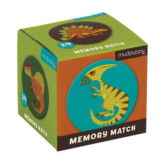 Mudpuppy - Mini Memory Match Game Mighty Dinosaurs