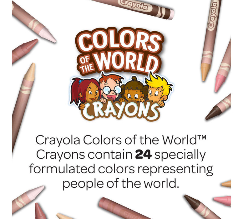 Crayola - Colors of the World Crayons 24pk