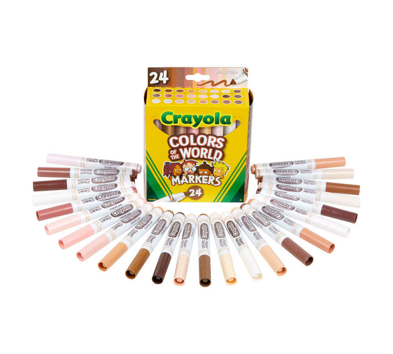 Crayola - Colours of the World Markers 24pk