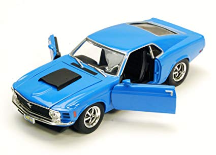 MotorMax Timeless Legends 1:24 - 1970 Ford Mustang Boss 429 Blue