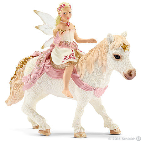 Schleich - Delicate Lily Elf Riding a Pony