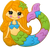 Silli Chews Baby Teethers - Mermaid