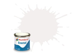 Humbrol 14ml Enamel Paint Gloss - #22 White