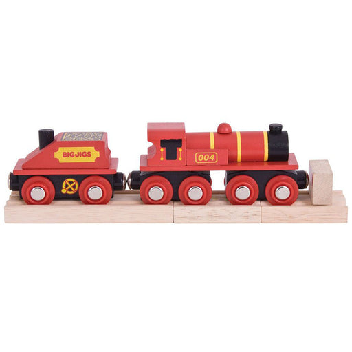 BigJigs Rail: Big Red Engine and Coal Tender