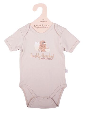Kiwi & Friends - Baby Romper (000) Cream 0-3 months