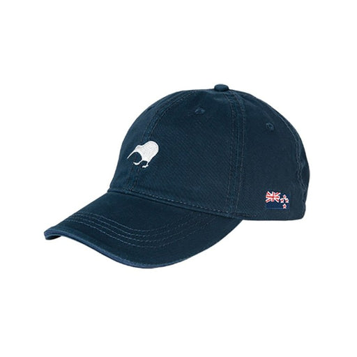 Kiwi Silver Cap - Navy with Silver Kiwi, NZ Flag