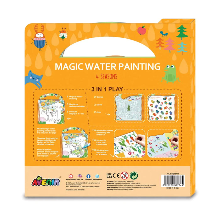 Avenir: 3 in 1 Play Magic Water Painting - 4 Seasons