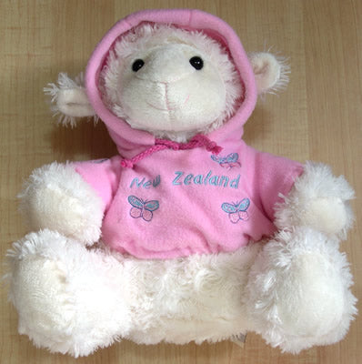 Kiwi & Friends - Sitting Sheep with Pink Jacket 24cm