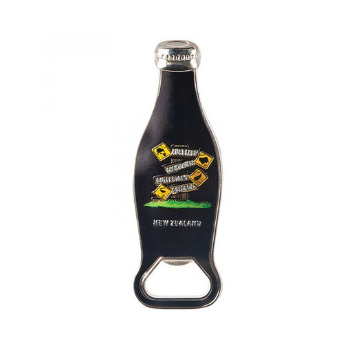 NZ Fridge Magnet - Bottle Opener Road Signs