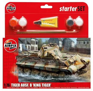 Airfix Starter Set - 1:76 PZKW VI AUSF.B "King Tiger"