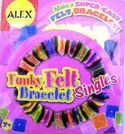 Alex: Singles - Funky Felt Bracelet
