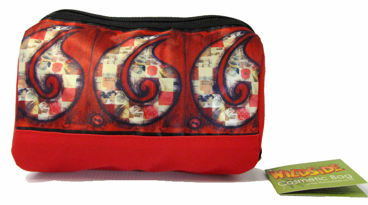 Wildside - Red Hei Matau Cosmetic Bag