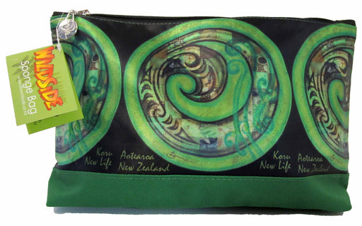 Wildside - Green Koru Sponge Bag