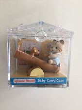 Sylvanian Families - Baby Carry Case - Striped Cat Baby with See-Saw