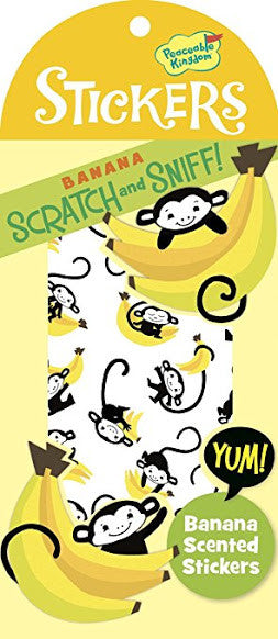 Peaceable Kingdom - Stickers - Banana Scented