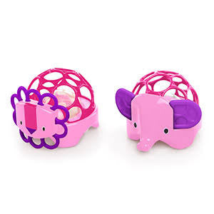 Oball - Rollie Rattles - Pink