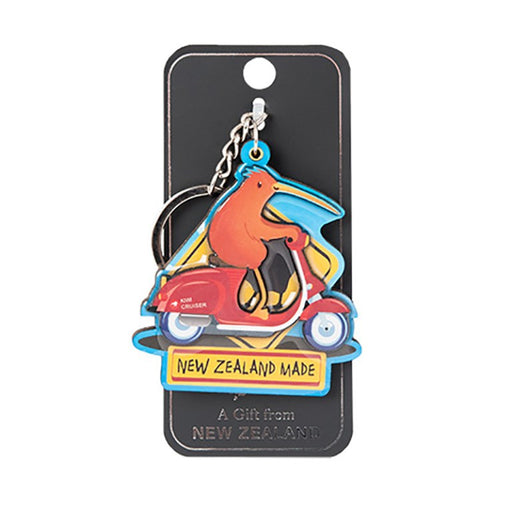 NZ Keyring - Kiwi Scooter