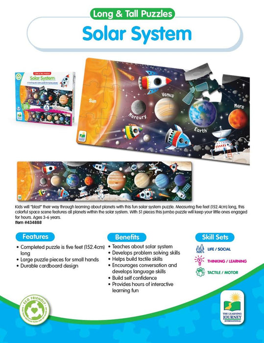 The Learning Journey: Long and Tall Puzzle - Solar System