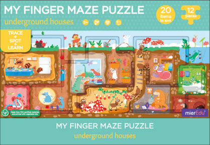 MierEdu: My Finger Maze Puzzle - Underground Houses
