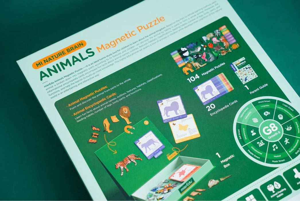 MierEdu: MI Nature Brain - Animals Magnetic Puzzle