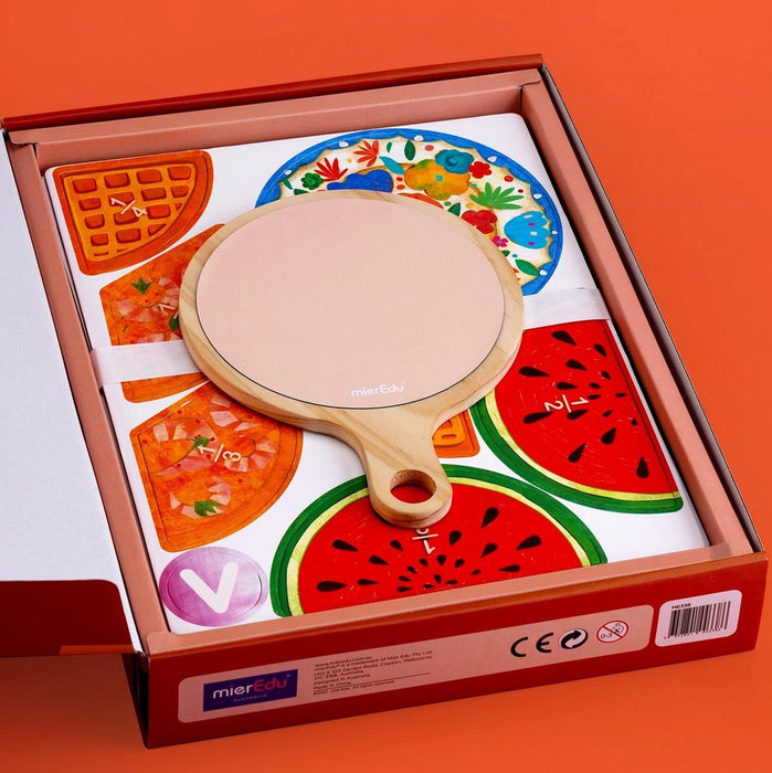 MierEdu: MI Maths Brain - Yummy Food Fraction Board