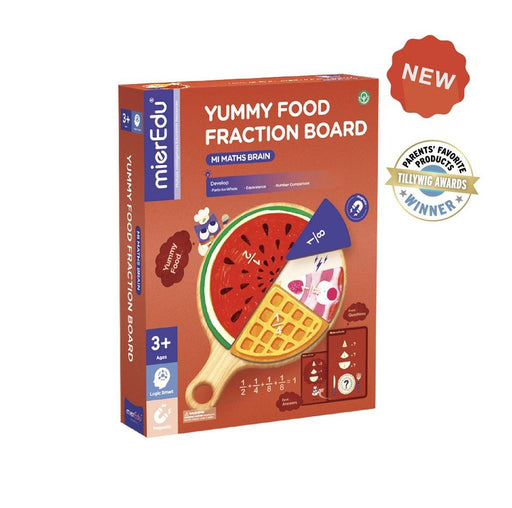 MierEdu: MI Maths Brain - Yummy Food Fraction Board
