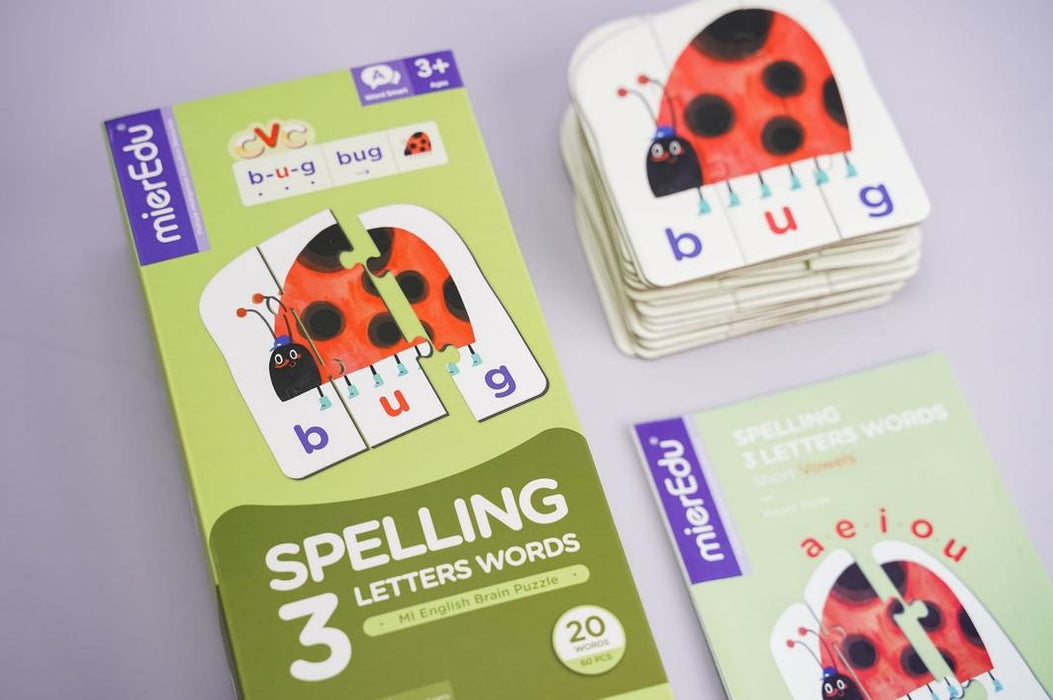 MierEdu: MI English Brain Puzzle - Level 2 Spelling 3 Letters Words