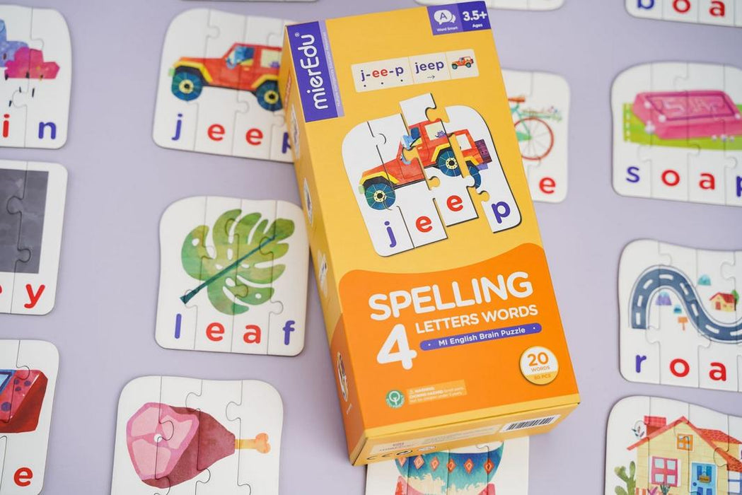 MierEdu: MI English Brain Puzzle - Level 3 Spelling 4 Letters Words