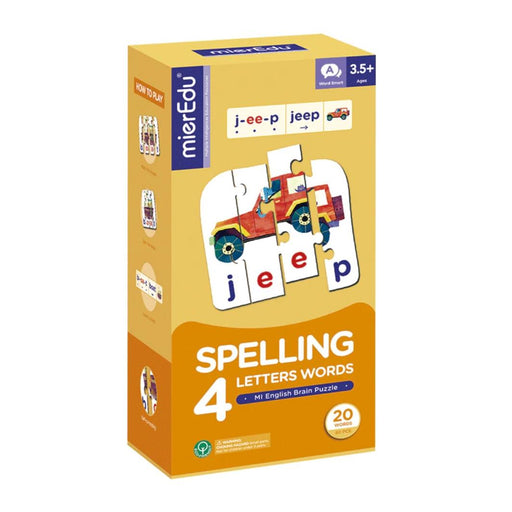 MierEdu: MI English Brain Puzzle - Level 3 Spelling 4 Letters Words