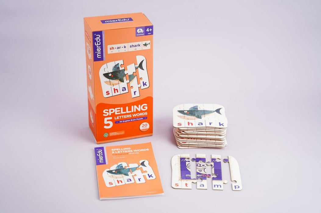 MierEdu: MI English Brain Puzzle - Level 4 Spelling 5 Letters Words