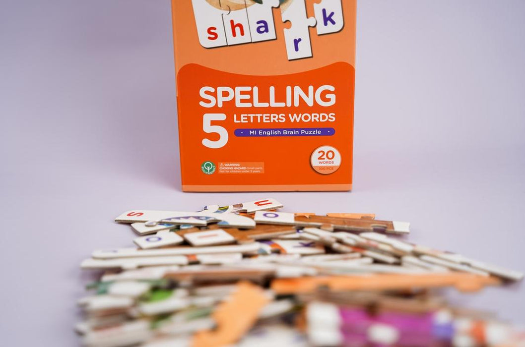 MierEdu: MI English Brain Puzzle - Level 4 Spelling 5 Letters Words