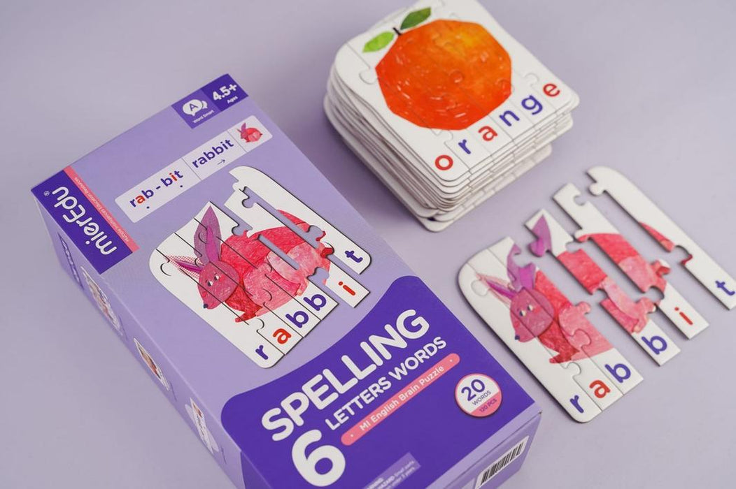 MierEdu: MI English Brain Puzzle - Level 5 Spelling 6 Letters Words