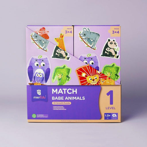 MierEdu: MI Growth Puzzle - Level 1 Match Baby Animals