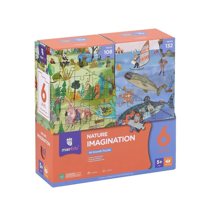 MierEdu: MI Growth Puzzle - Level 6 Nature Imagination