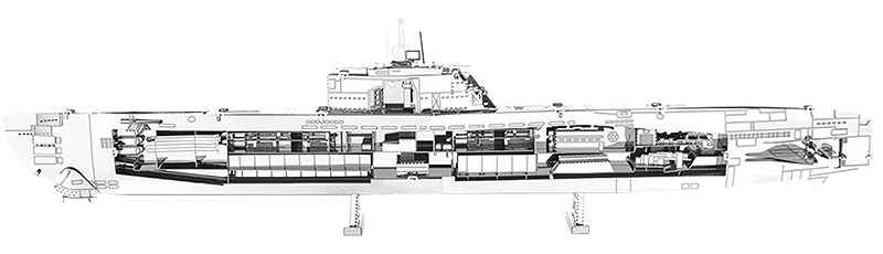 Metal Earth - German U-Boat Type XXI