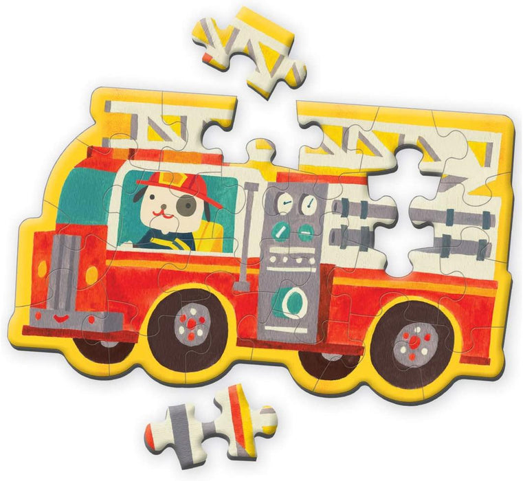 Mudpuppy - Mini Shaped Puzzles Fire Truck
